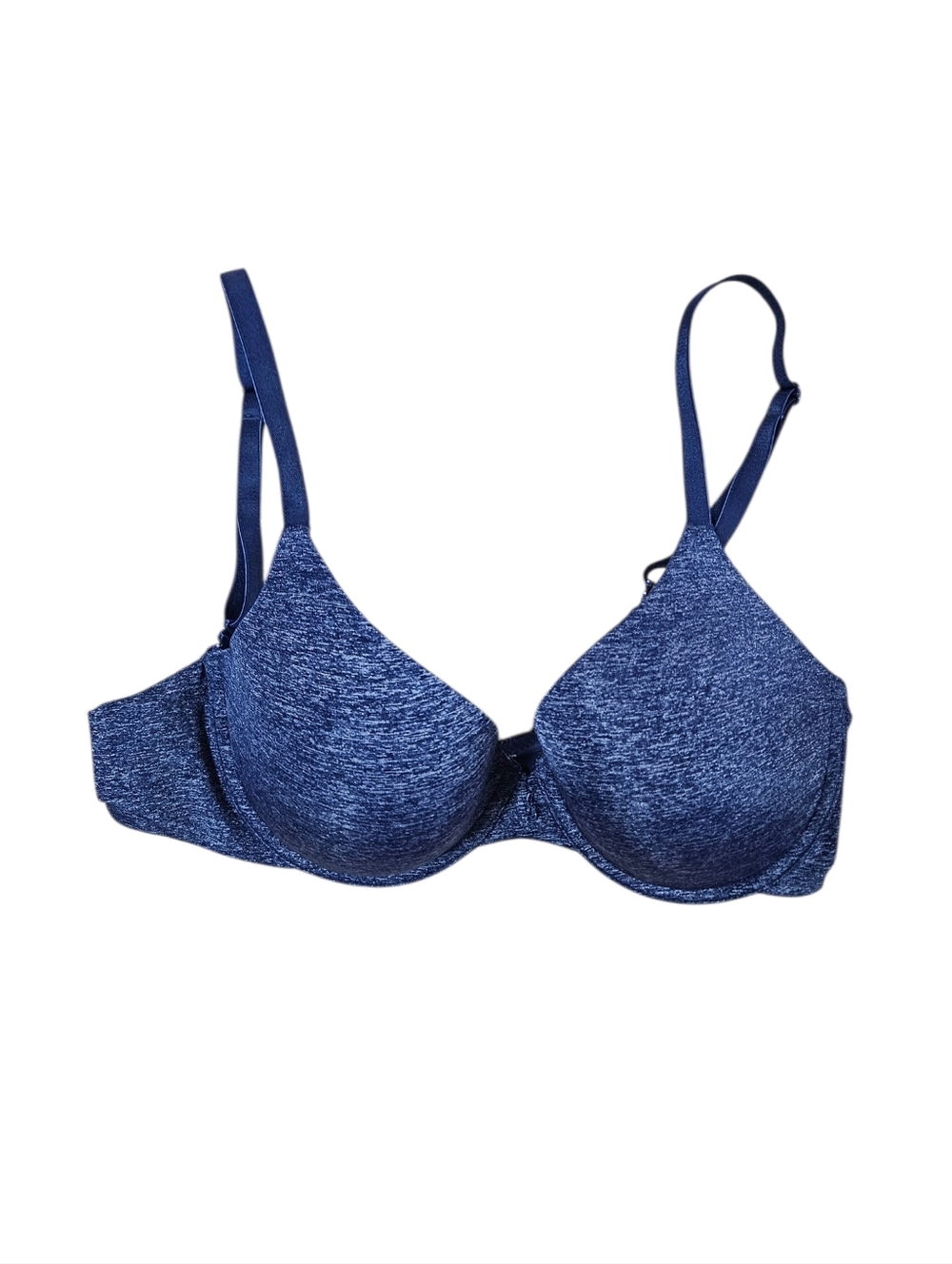 Victoria’s Secret Uplift Semi Demi Bra 32C Heathered Blue T-Shirt